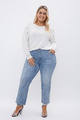 Vintage washed Grommet jean - The Fringe Spa'Tique