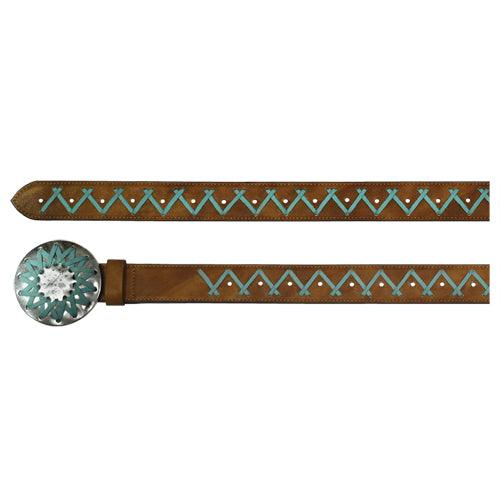 CATCHFLY LADIES BELT TURQUOISE LACE BELT - The Fringe Spa'Tique