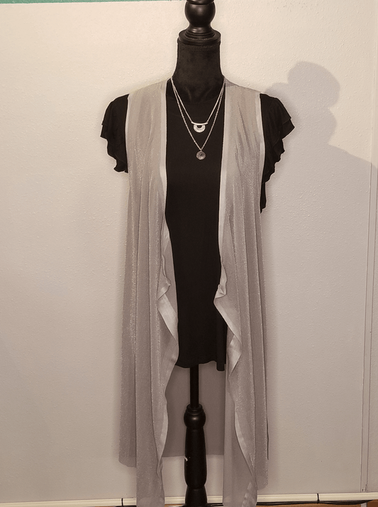 LONG OPEN VEST - The Fringe Spa'Tique