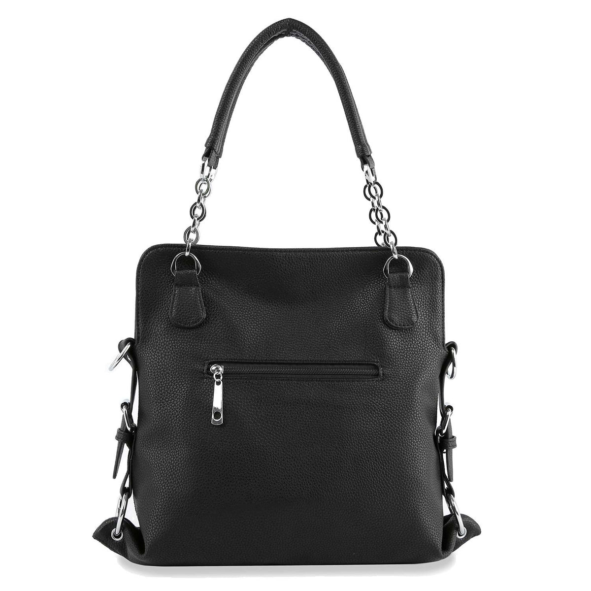 Handbag Factory Corp - Dazzling Rhinestone Fashion Handbag: Black / ONE SIZE