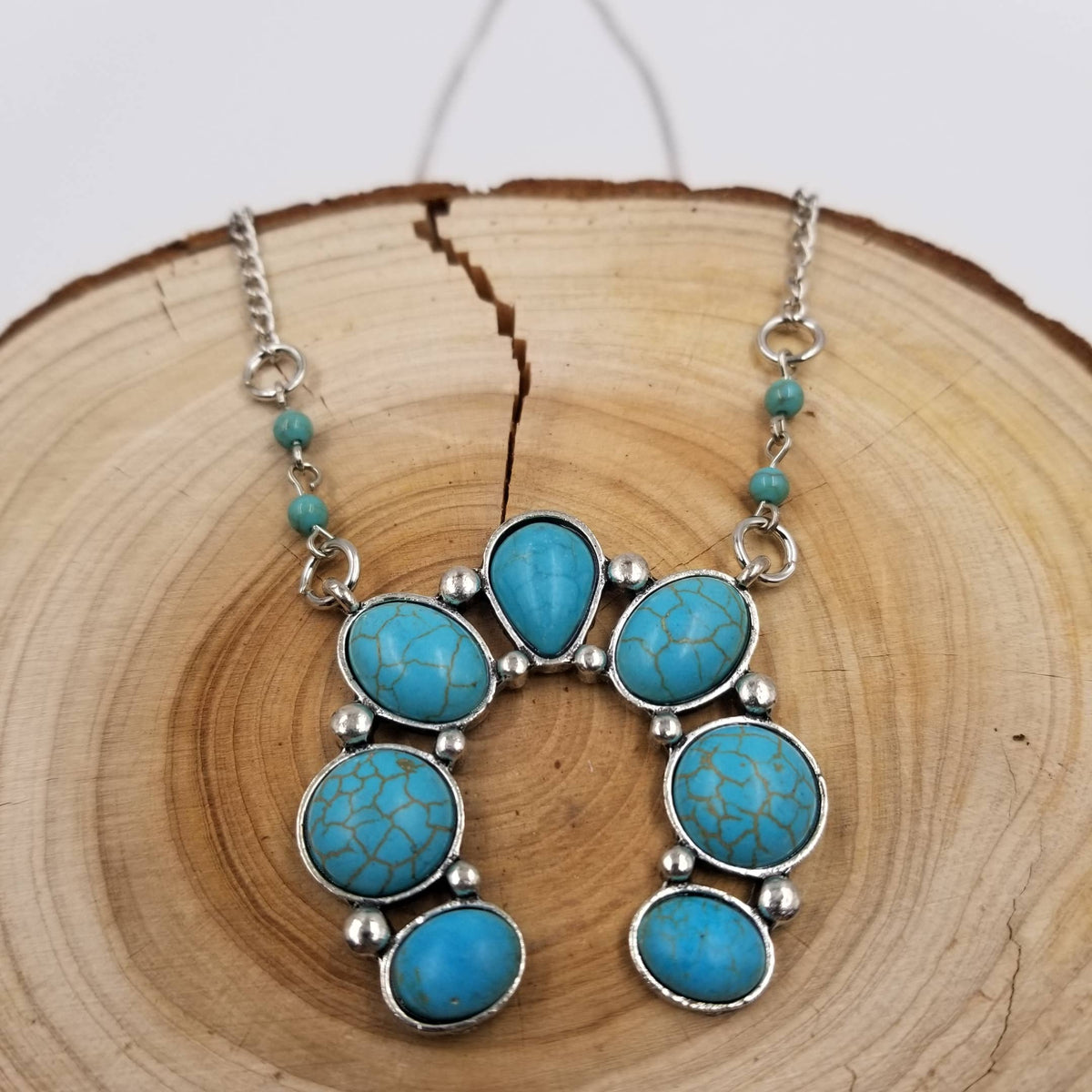 CHAKRA JEWELRY - Turquoise Squash Necklace