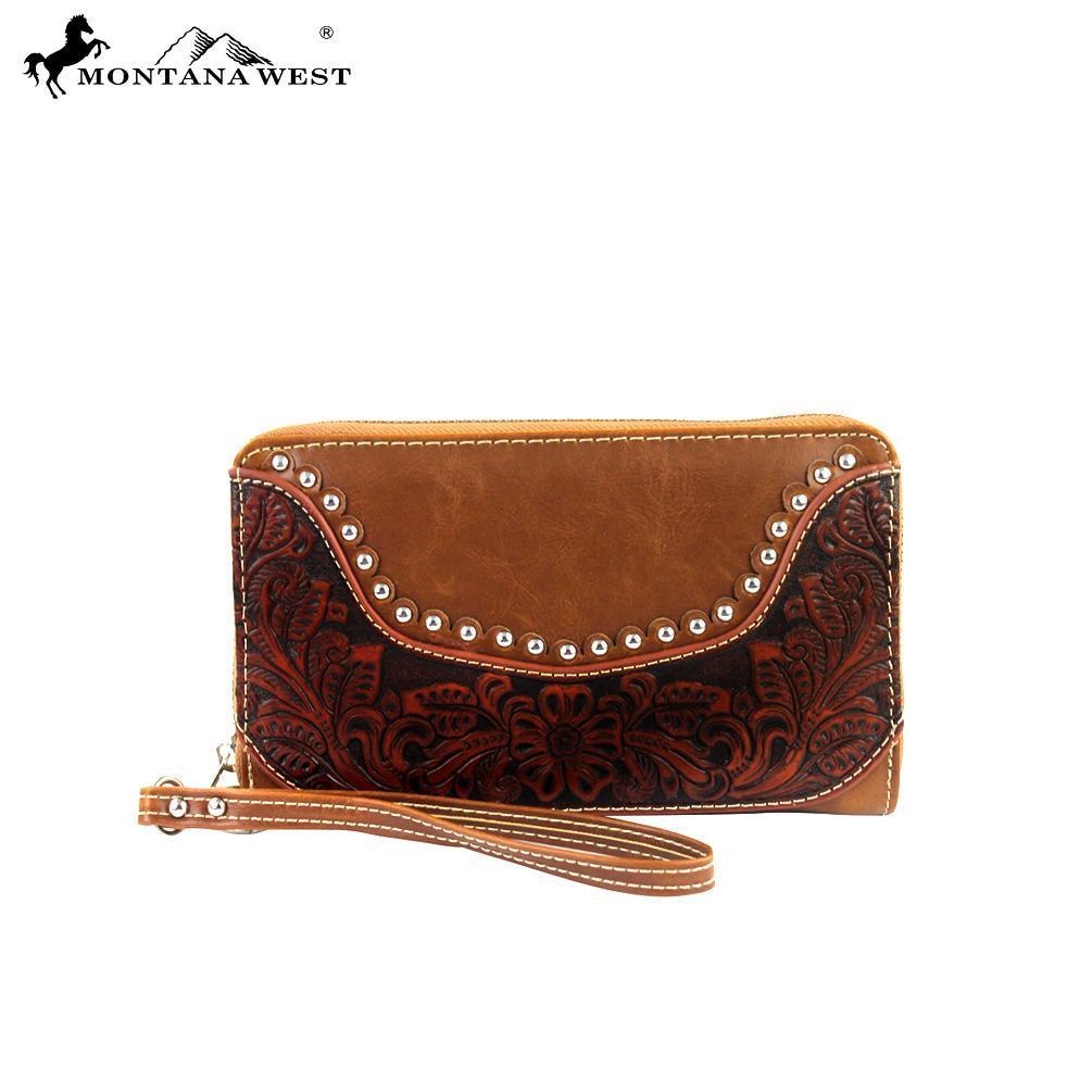Montana West Tooling Collection Wallet/Wristlet - The Fringe Spa'Tique