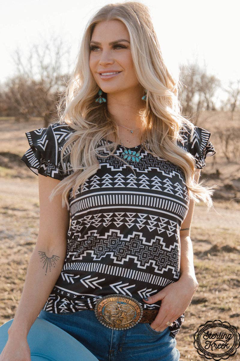 Sterling Kreek - Tribal Queen Top: 2X