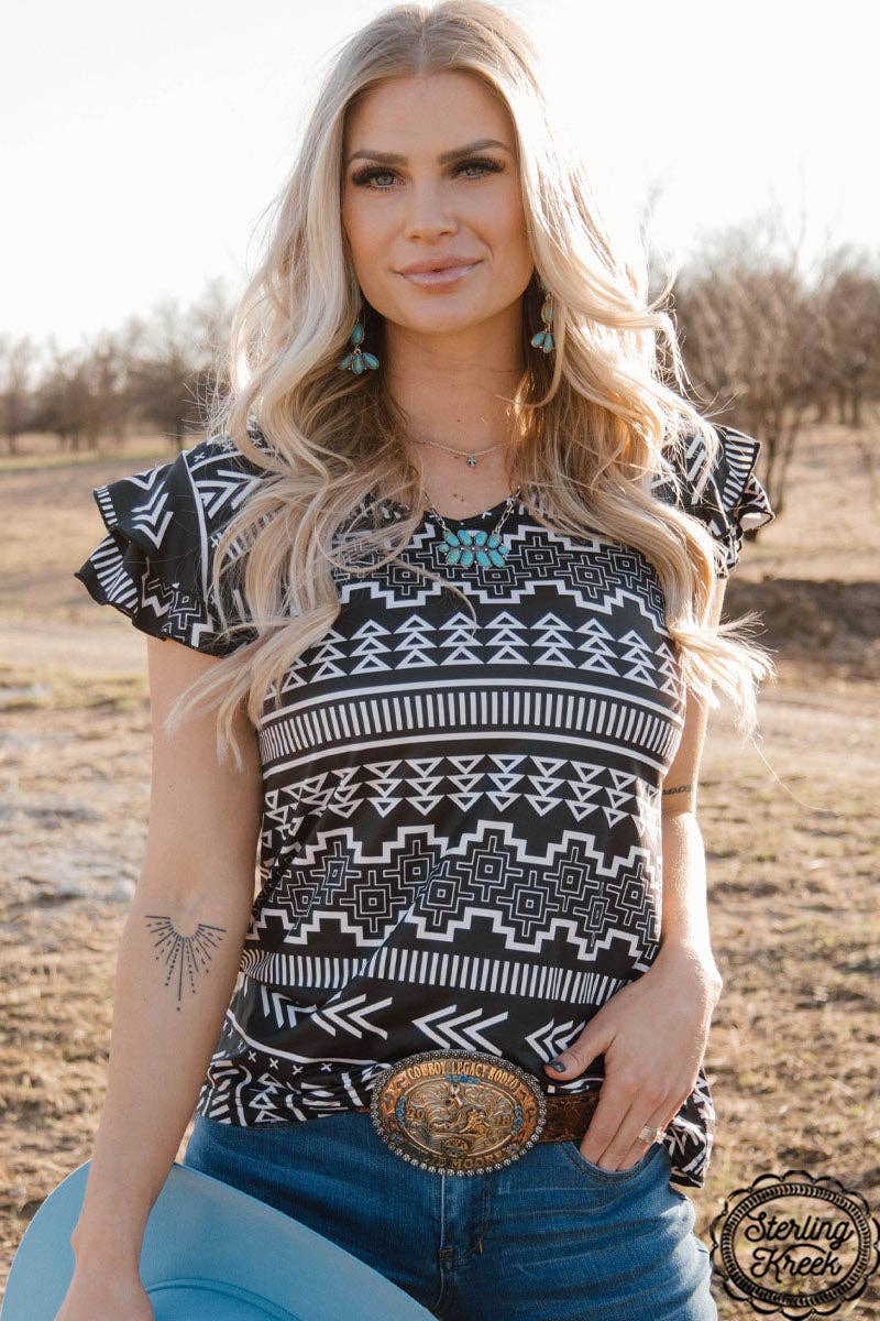 Sterling Kreek - Tribal Queen Top: 2X