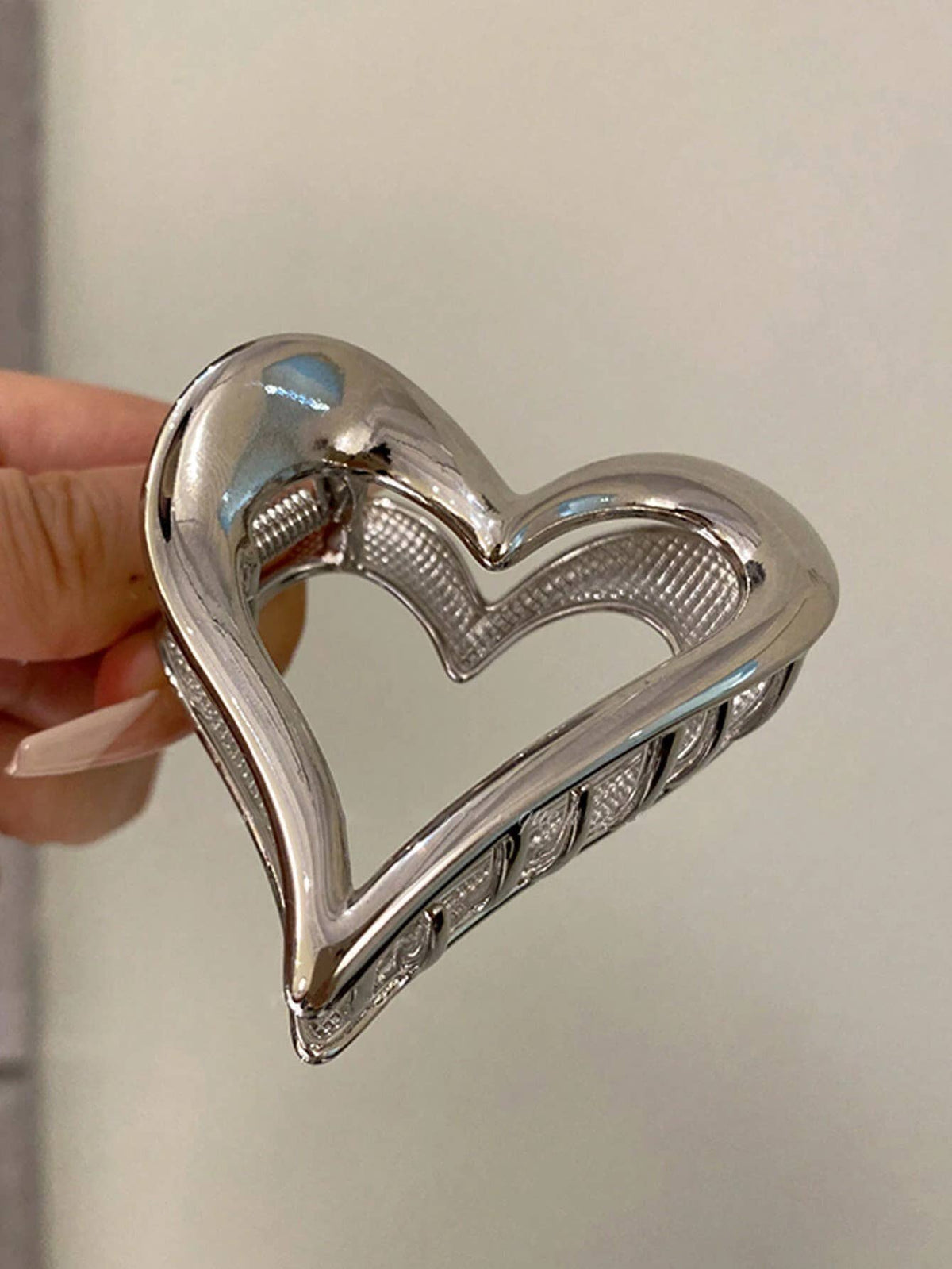 42POPS - Metal heart hair clip (assorted): Goldsilver-164193 / OS