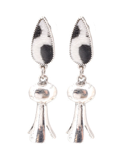 Leopard Dangling Squash Blossom Earring
