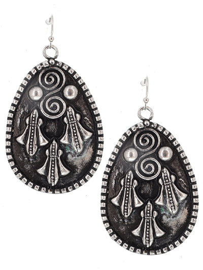 Tailored Western Brass Earrings