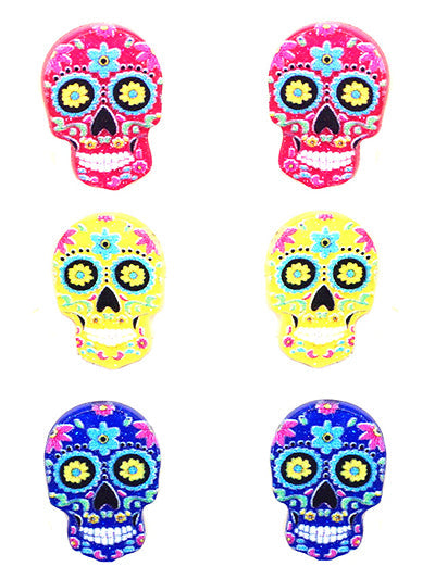 3 Set Skull Earrings